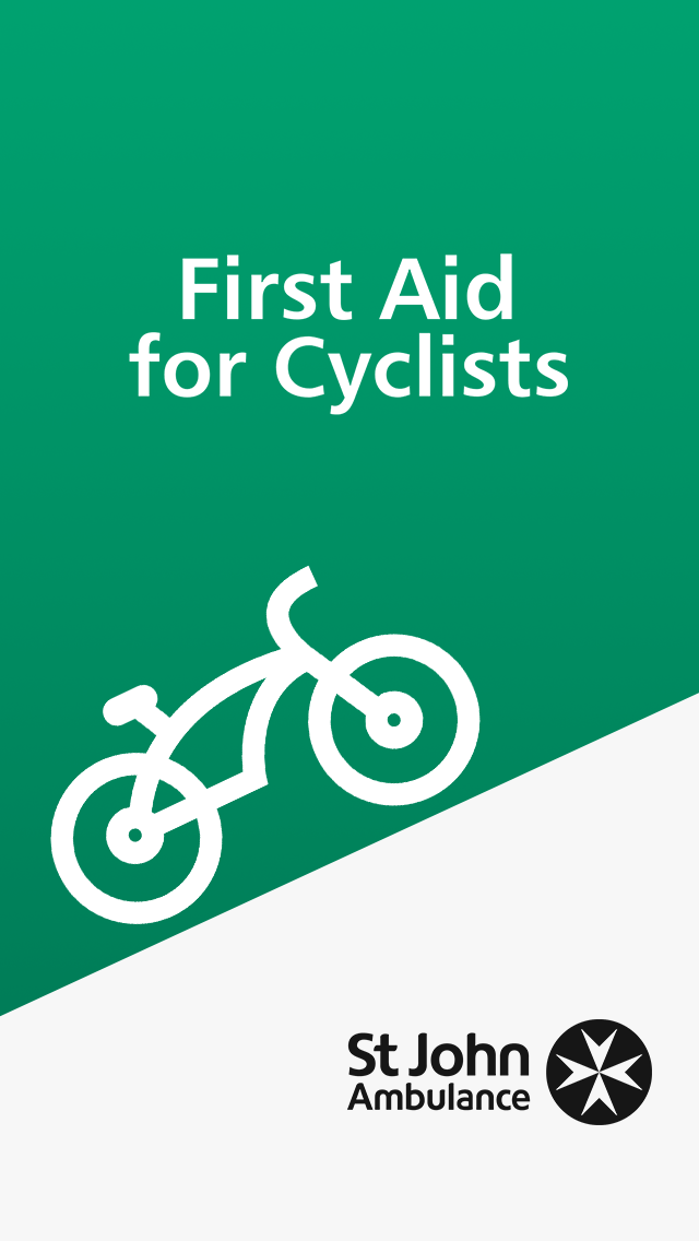 Cycling First Aid app launch screen