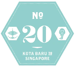 Ride25 Leg 20 badge — Kota Baru to Singapore