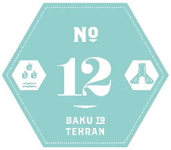 Ride25 Leg 12 badge — Baku to Tehran