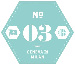 Ride25 Leg 3 badge — Geneva to Milan