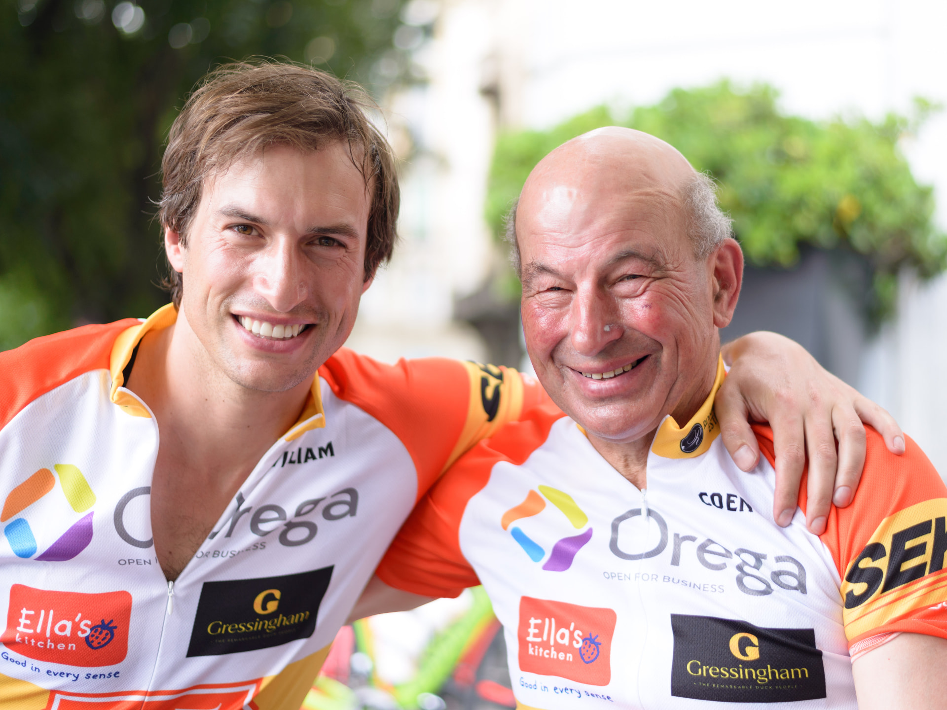 Coen and his son William on Pioneers Leg 4
