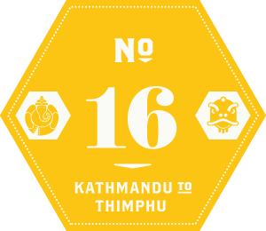Ride25 Leg 16 badge — Kathmandu to Thimphu