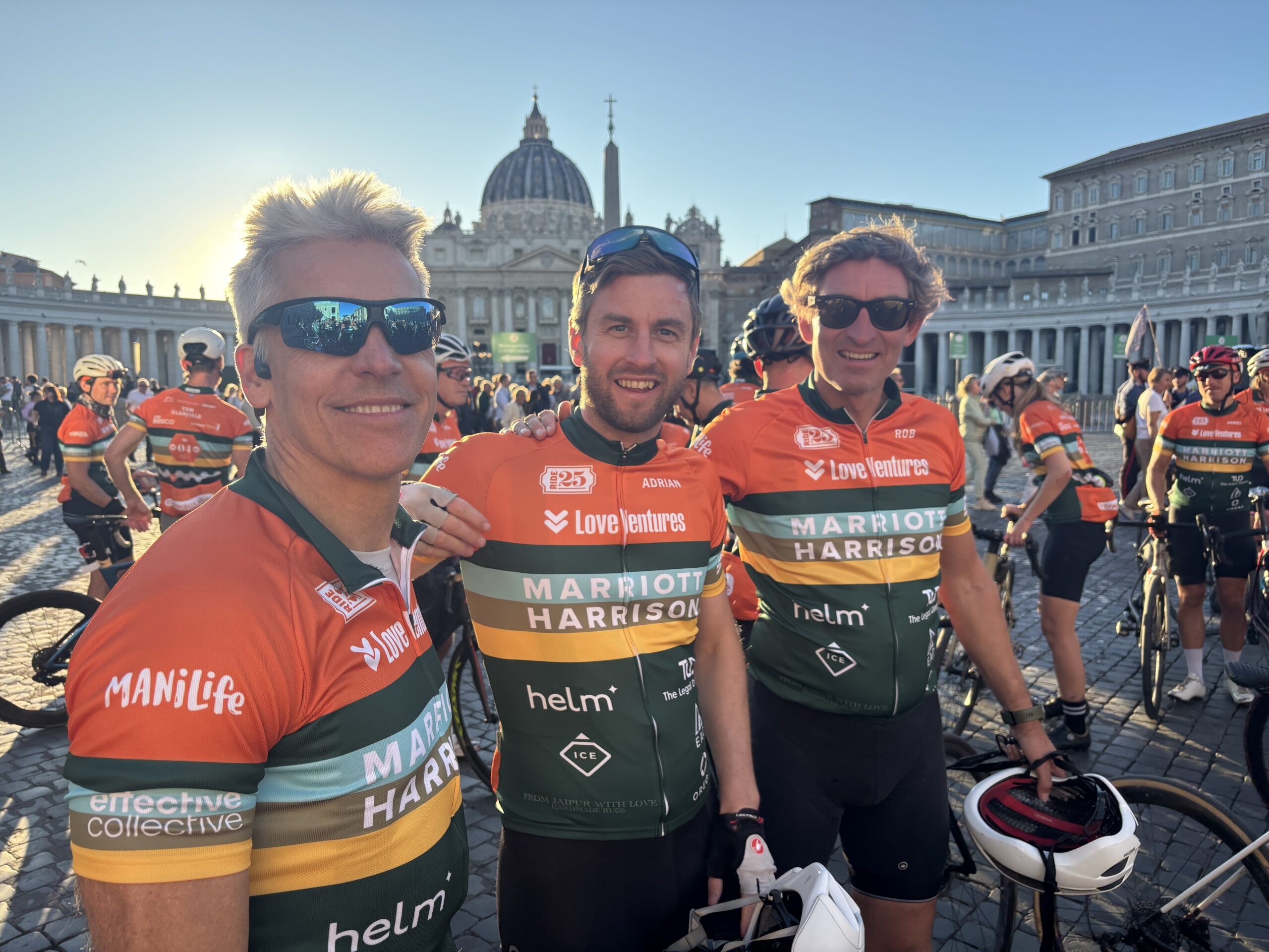 Rolling into St Peter's Square, Founders Leg 4 — Milan to Rome