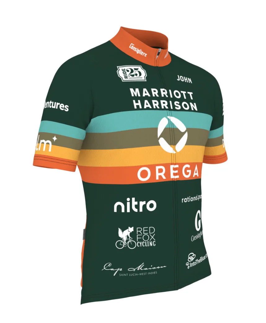 Pioneers Leg 15 jersey, front, with sponsor logos