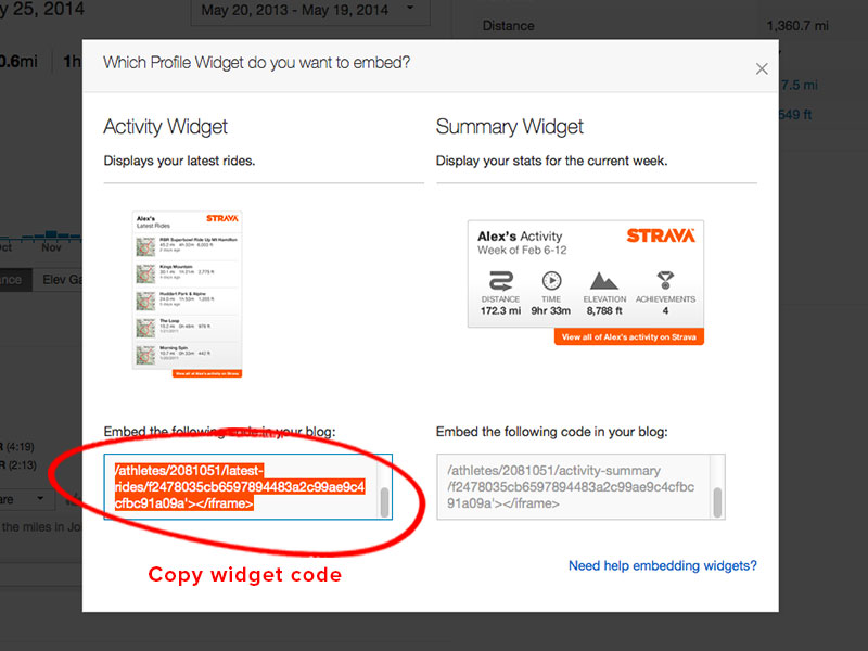 Strava-Personal-Activity-Widget