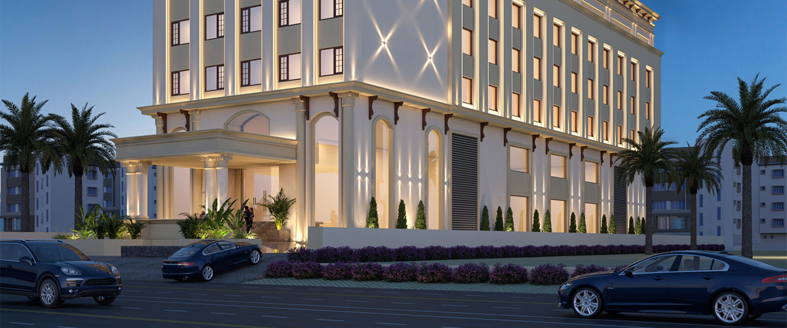 ITC Fortune Hotel, Aligarh — 4* modern hotel with rooftop bar, restaurant and small pool, where most riders stay and we have dinner on the rooftop, plus the 4* Lemon Tree as the overflow hotel