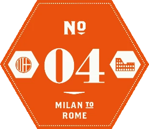 Ride25 Leg 4 badge — Milan to Rome