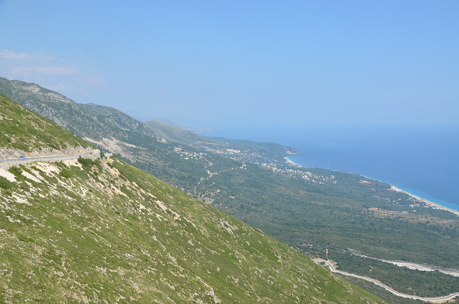 The Albanian Riviera below the Llogara Pass — day 2