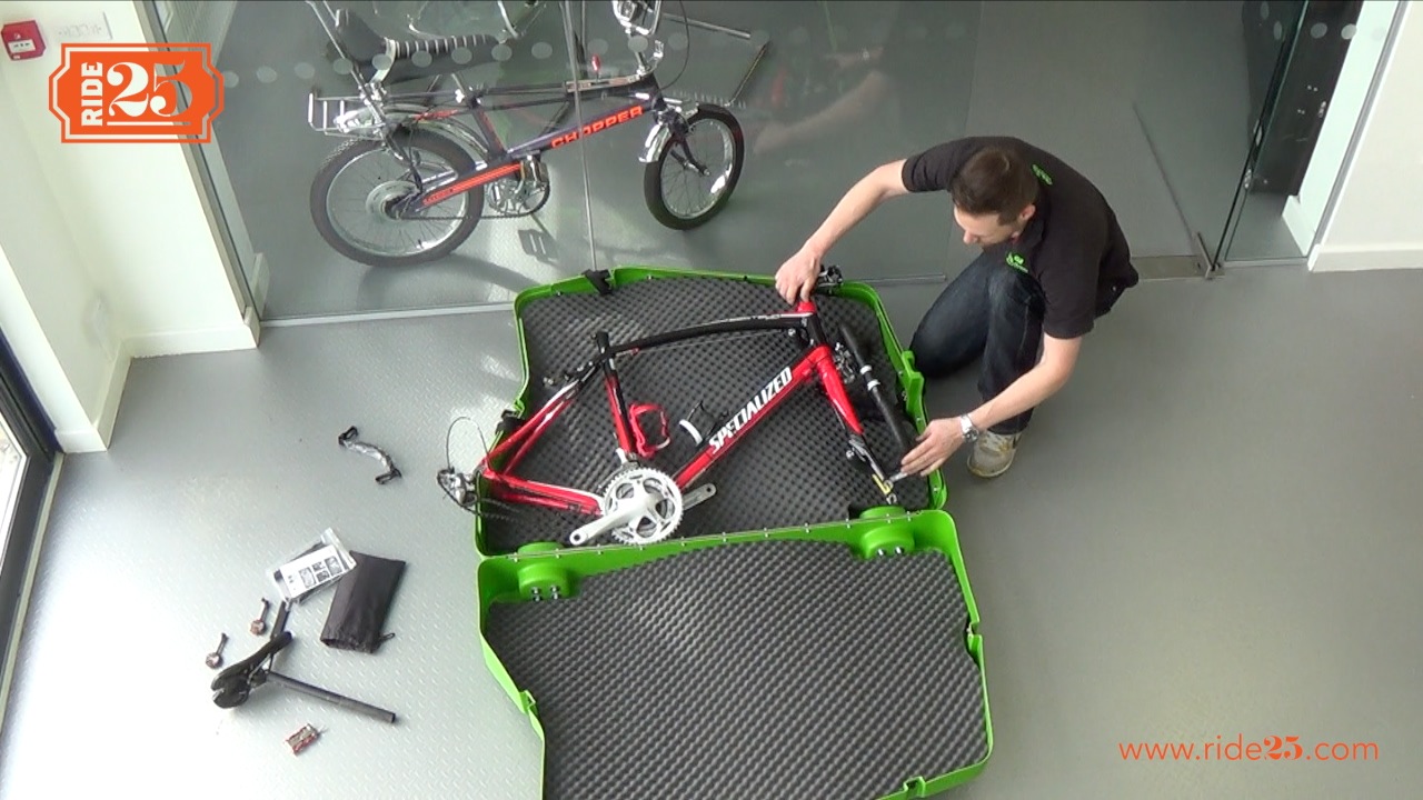 How to pack a bike into a bike box - Bike Box Pack Frame