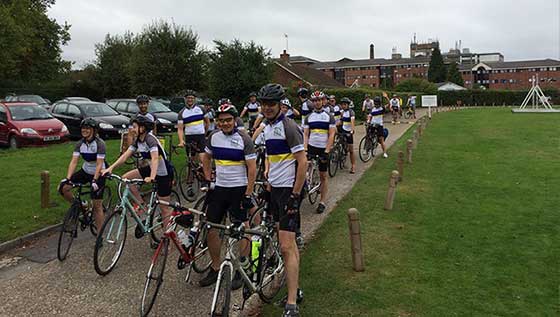 8.45am - start pedalling!