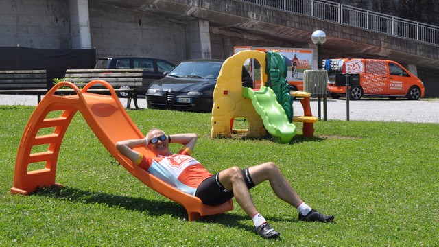 Steve on the slide