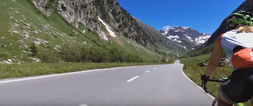 Heading up the pass