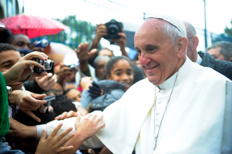 Pope Francis handshake