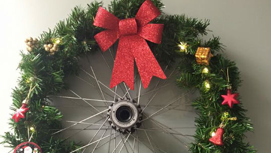 Bike wreath