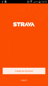 Log in to Strava