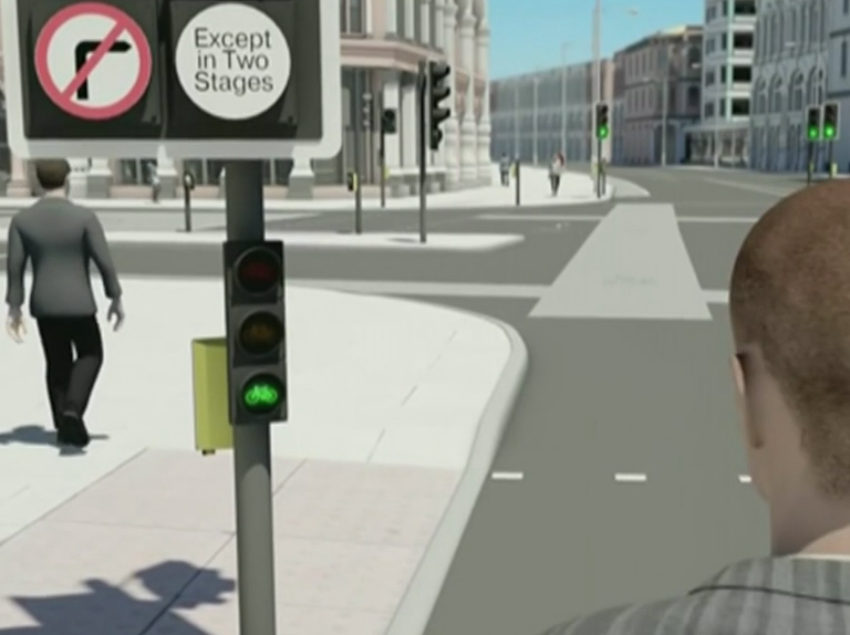 New bike traffic lights