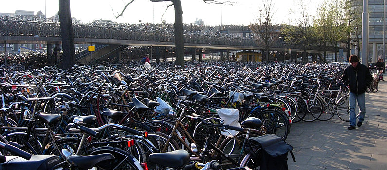 Cycle parking in Amsterdam