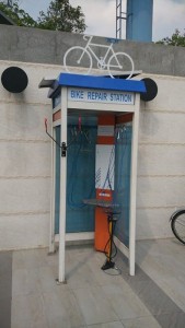 Bike repair booth
