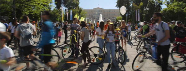 cycling in Athens 