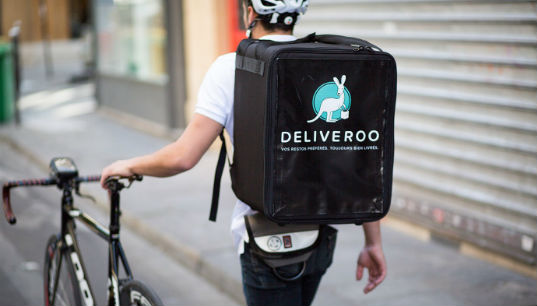 Deliveroo cyclist